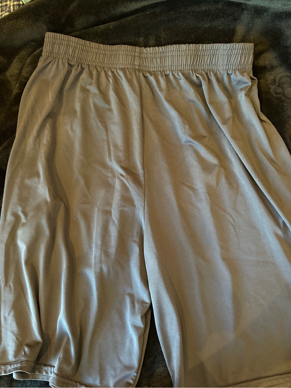 Light Gray Athletic Shorts - Elastic Waist